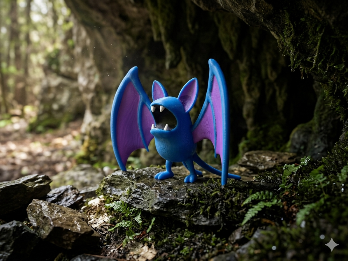 Zubat Pokemon Figure Multi-Color Print