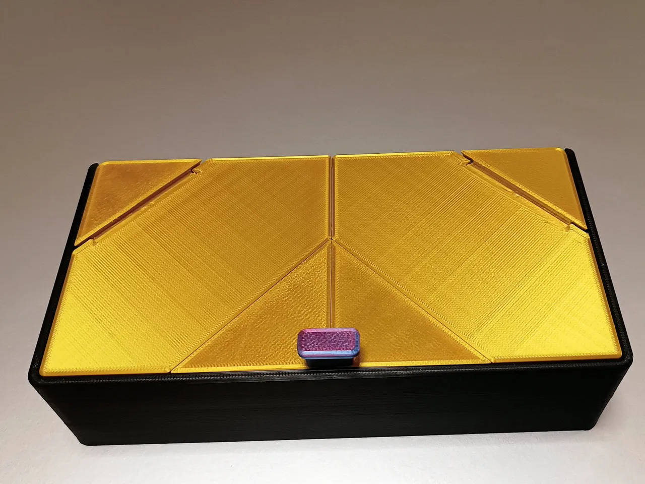 Storage Box with origami folding lids. view 4