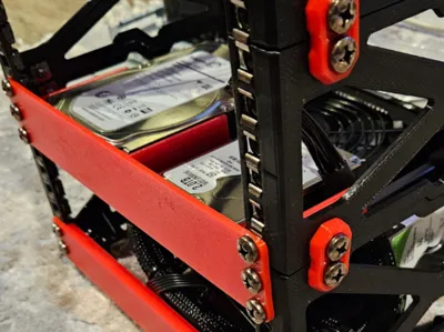 1U 2.5" & 3.5" HD Rack Mount for 10" Mini Rack