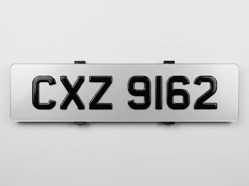 3D Number Plate Holder