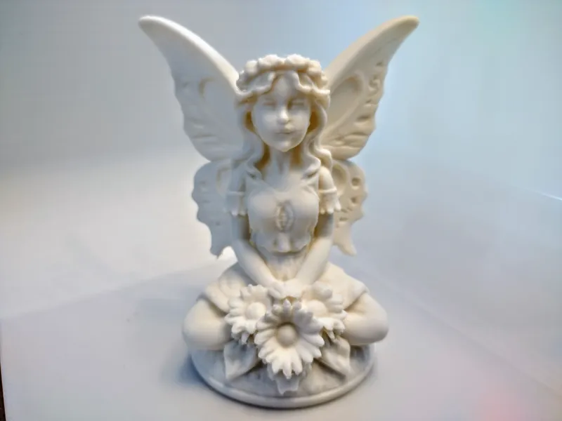 Garden Fairy Figure with Flowers
