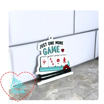 Accesorio para sujetar ligas de cabello: Mahjong Tile Hair Tie Key Chain Holder — vista de referencia 4