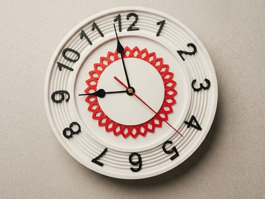 Modern Geometric Wall Clock - NO AMS