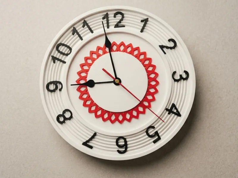 Modern Geometric Wall Clock - NO AMS