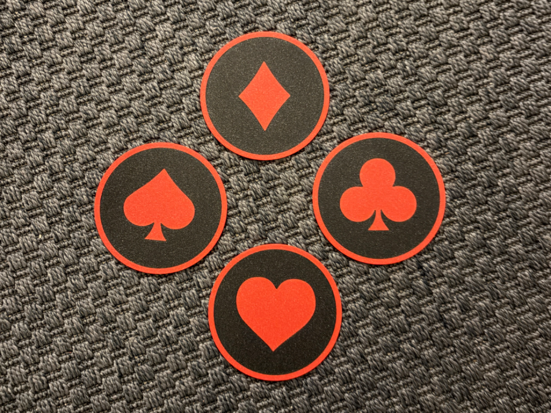 Poker / Playcard Signs Coasters
