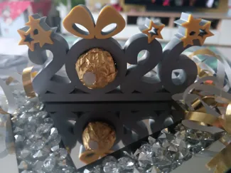2026 Ferrero Rocher Halter mit Sternen & Schleife