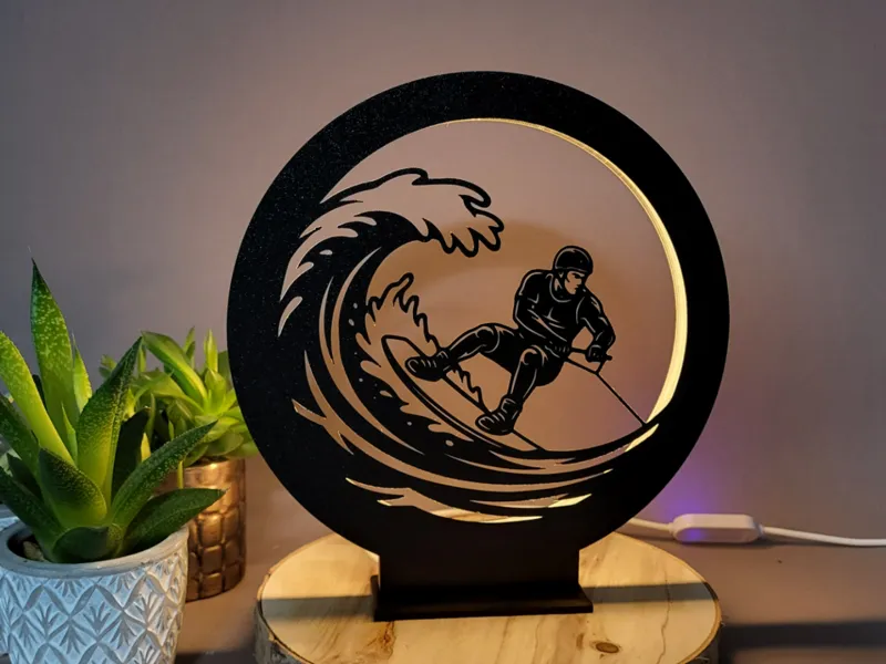 Ringlmpe Ringlicht LED Lampe Wakeboarder wasser