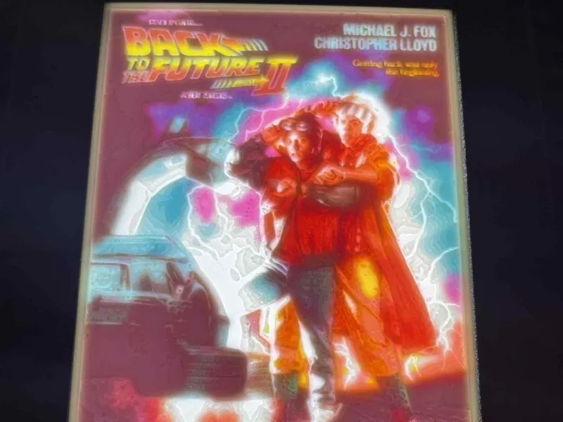 colour lithophane Back To The Future