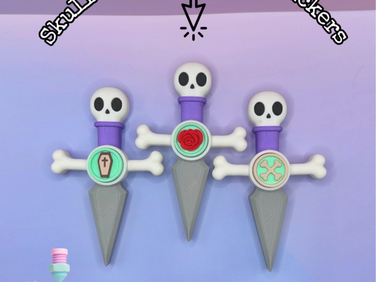 Skull Dagger Fidget Clicker