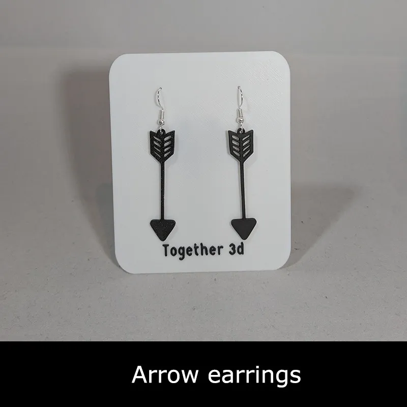 Arrow earrings view 2