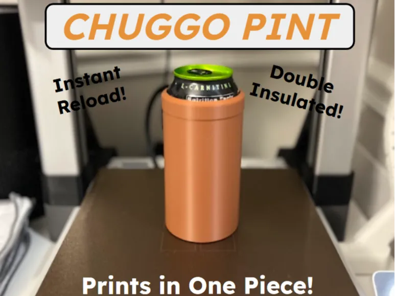 Chuggo Pint Reloadable Can Koozie (16oz Cans)