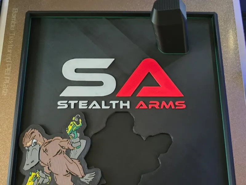 Stealth Arms Platypus Pistol fanart Stand and Tray