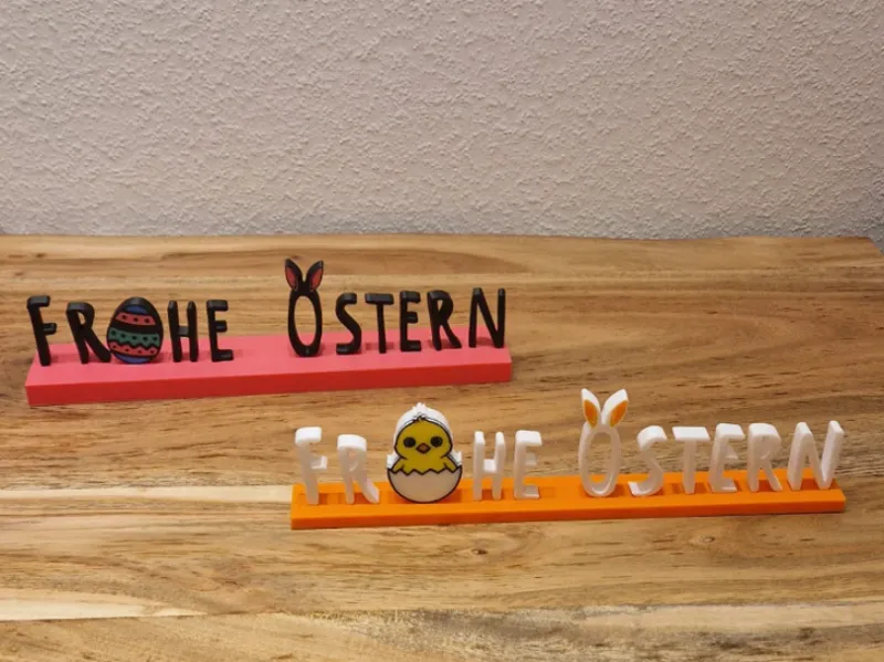 Frohe Ostern Schriftzug - Aufsteller