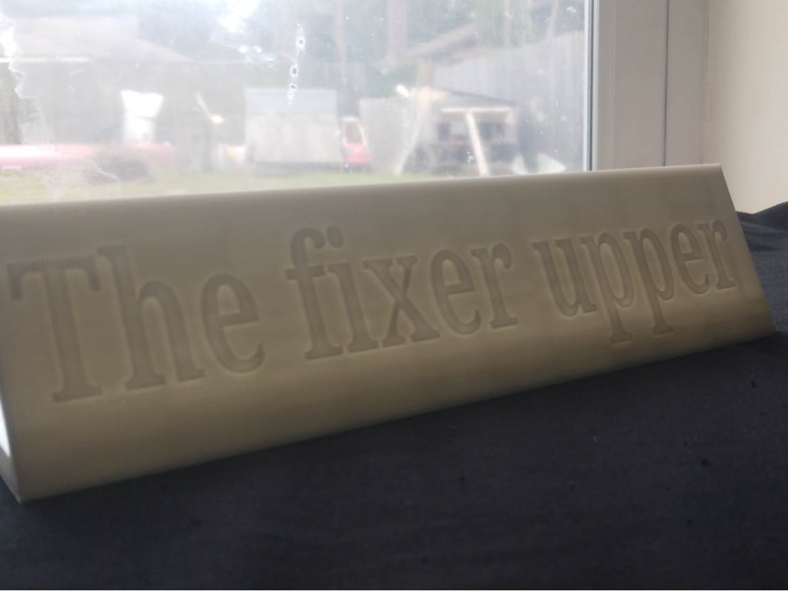 the fixer upper name plate