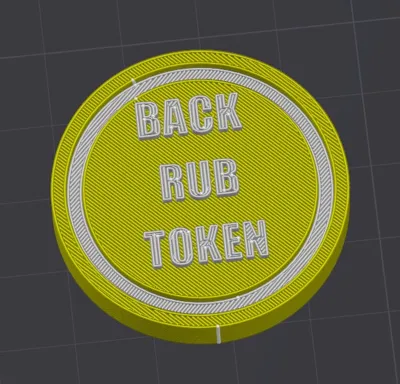 Back Rub Token - Free 3D Print Model - MakerWorld