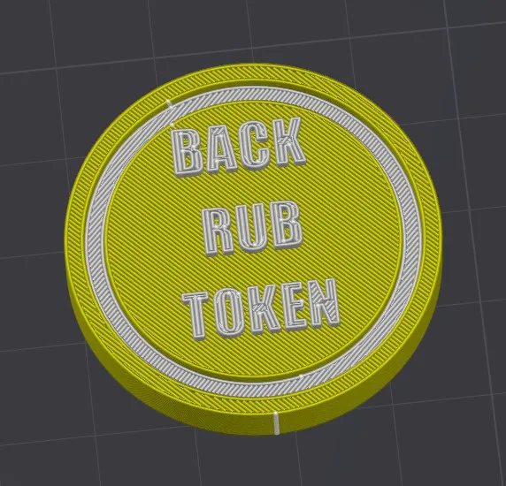Back Rub Token - Free 3D Print Model - MakerWorld