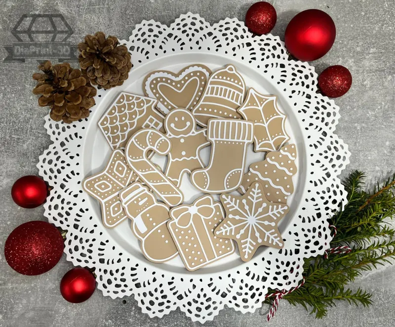 Christmas Gingerbread Decoration set of 12