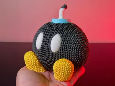 Cute Knitted Super Mario Bob-omb by McG3D Designs MakerWorld: Download ...