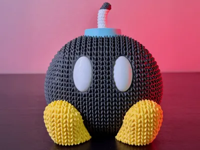 Cute Knitted Super Mario Bob-omb by McG3D Designs MakerWorld: Download ...