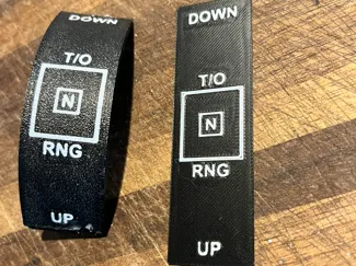 Trim Indicator Label for BFF Motorised trim wheel