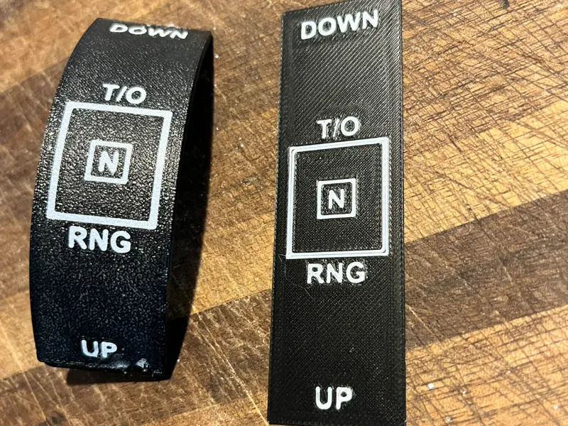 Trim Indicator Label for BFF Motorised trim wheel
