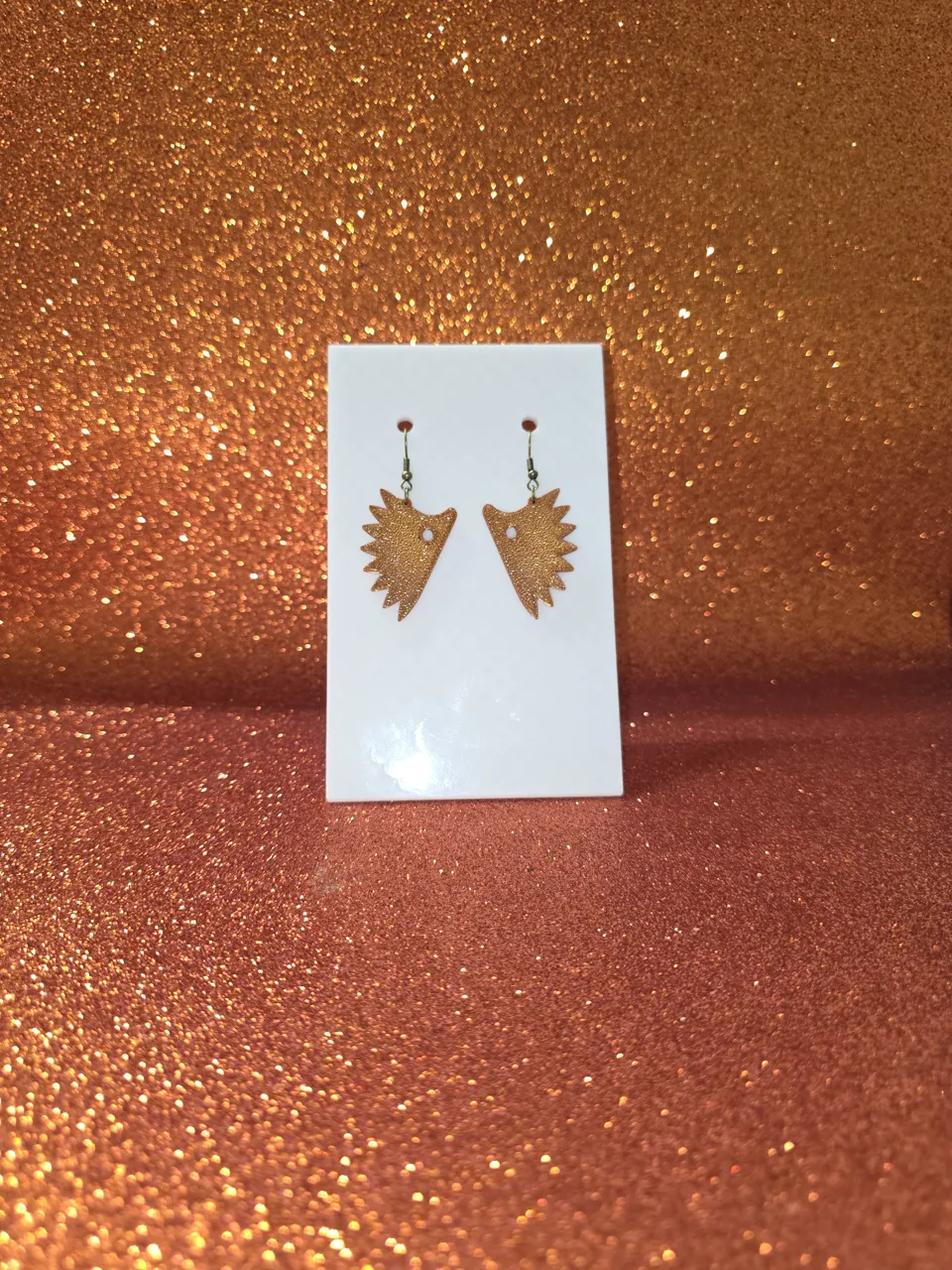 Little hedgehog earrings view 2