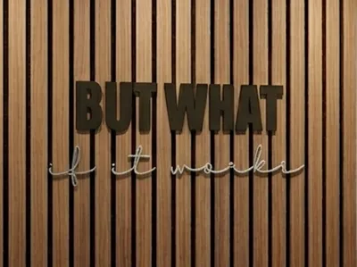 BUT WHAT if it works Wall Decor Acoustic Panel 