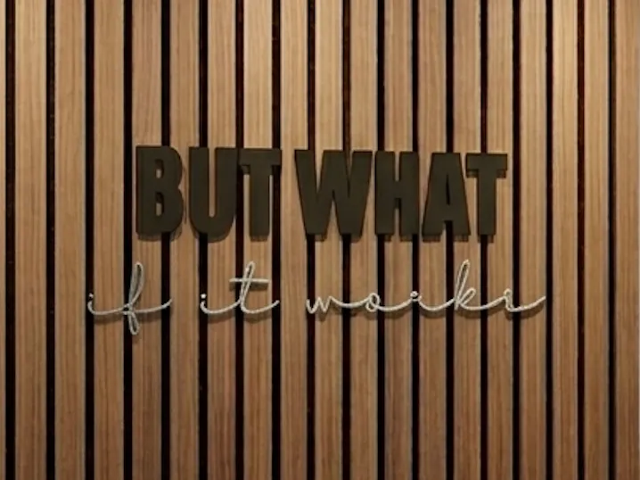 BUT 'WHAT if its works Wand Deko Akustik Paneel