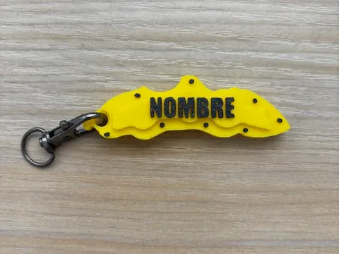 Llavero de pinza de freno personalizada