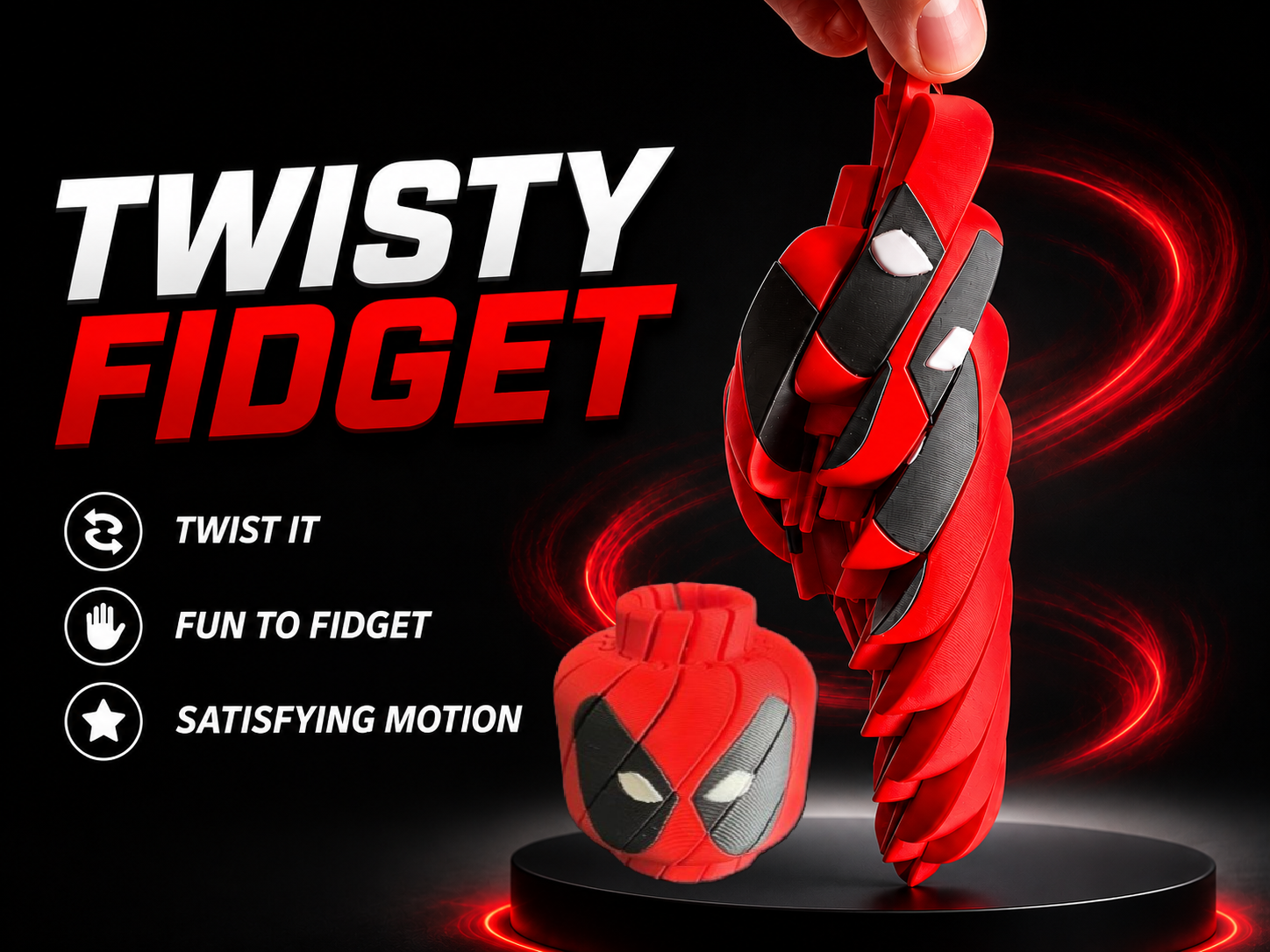 Deadpool Twisty Brick Head