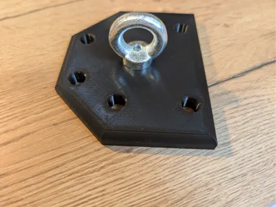 Mounting plate for awning or canopy