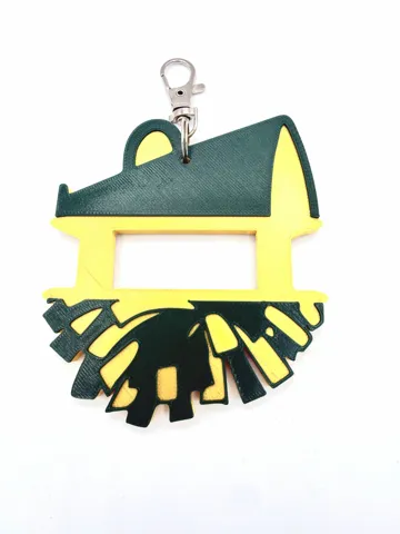 Accesorio para sujetar ligas de cabello: Cheer: Hair Tie Holder Bag Tag — vista de referencia 2