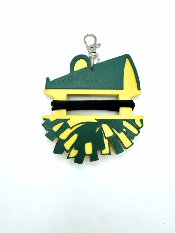 Accesorio para sujetar ligas de cabello: Cheer: Hair Tie Holder Bag Tag — vista de referencia 4