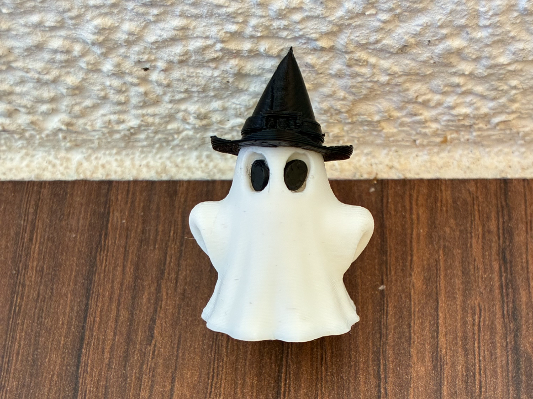 Halloween Geist mit Hexen Hut 3D model