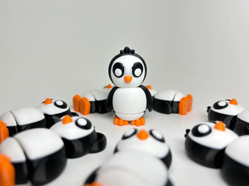 Flexi Penguin & Keychain