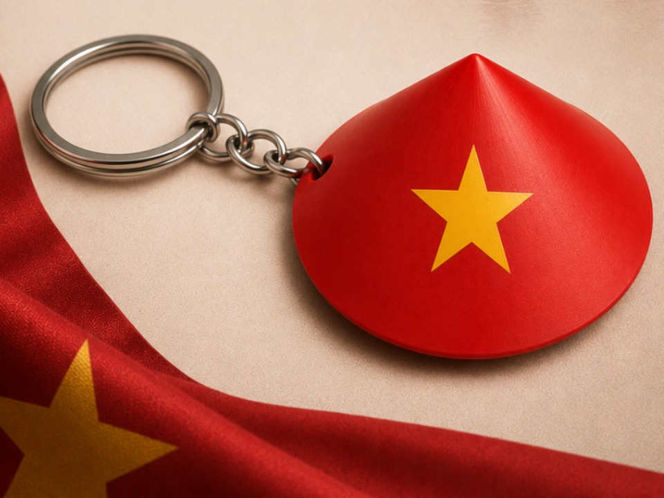 Vietnamese Conical Hat Keychain - 1
