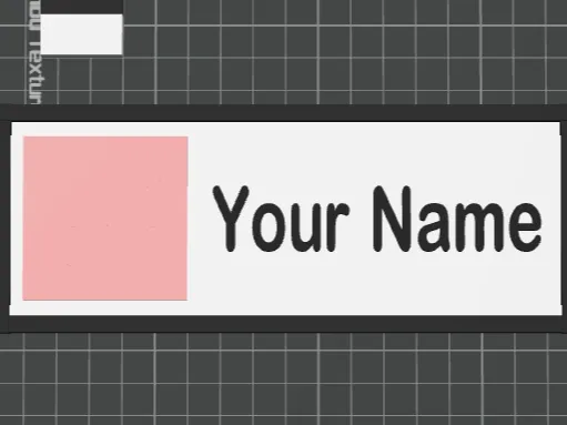 Magnetic Swappable Display Name Tag