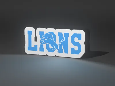 Detroit Lions light box