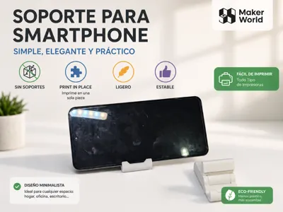 Foldable Smartphone Stand (Print-in-Place)