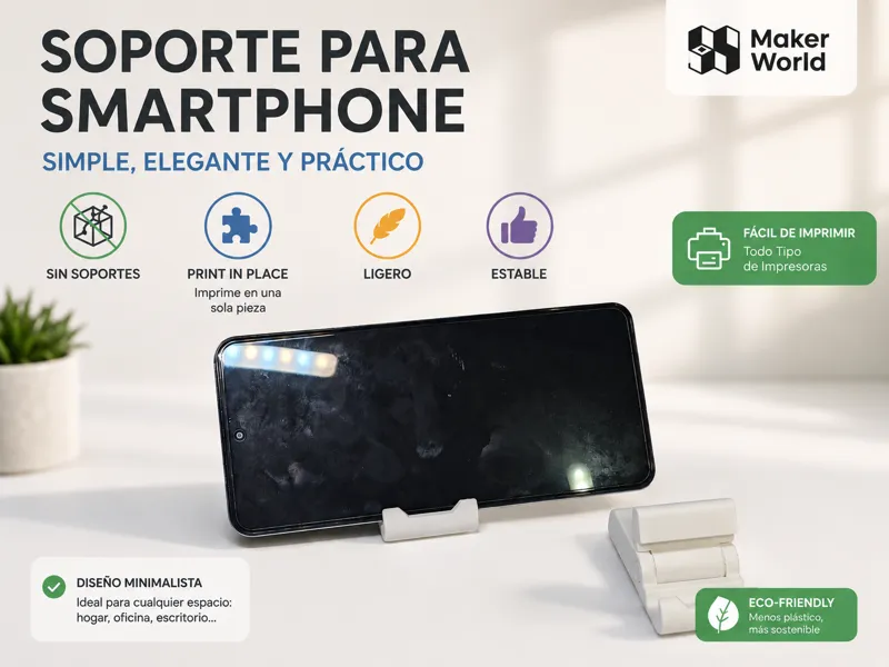 Soporte Plegable para Smartphone (Print-in-Place)