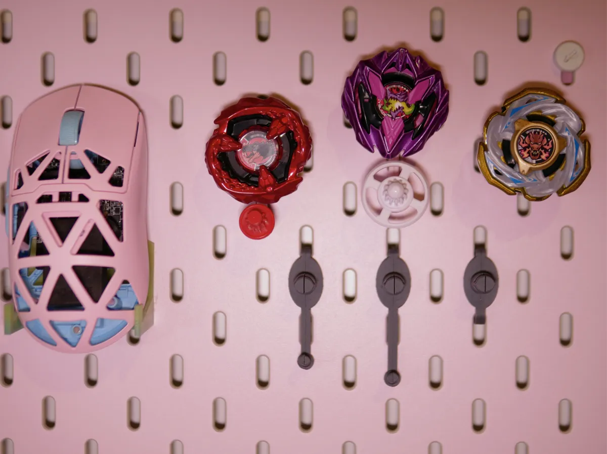 Support Beyblade X pour panneau IKEA Skadis