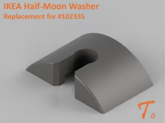 Ikea Halfmoon Washer (U-wedge) - 26mm x 17mm x 7mm