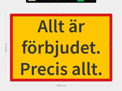All Forbidden Sign