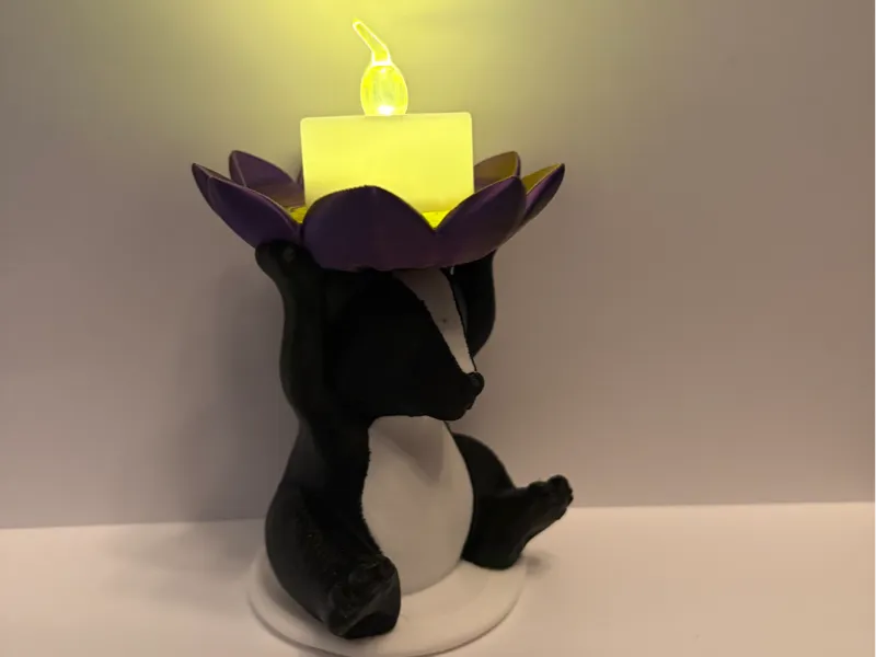 Skunk with Flower