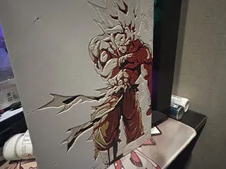Hueforge SSJ Goku Super Saiyan art | Dragon Ball Z