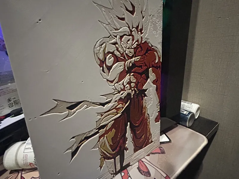 Hueforge SSJ Goku Super Saiyan art | Dragon Ball Z