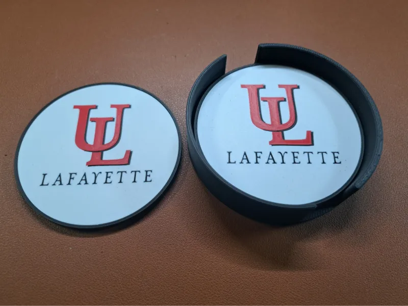 University of Louisiana at Lafayette Coaster Set
