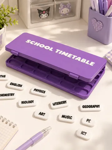 Caja o estuche: Foldable & Reconfigurable School Timetable Box — vista de referencia 2