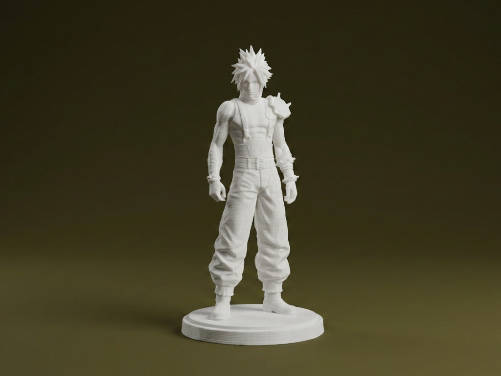 Cloud Strife Final Fantasy VII 3D Model