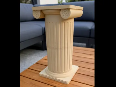 Paper towel holder antique column